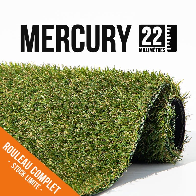 Faux Gazon Mercury / Fréjus 22mm 2mx25m (rouleau complet)