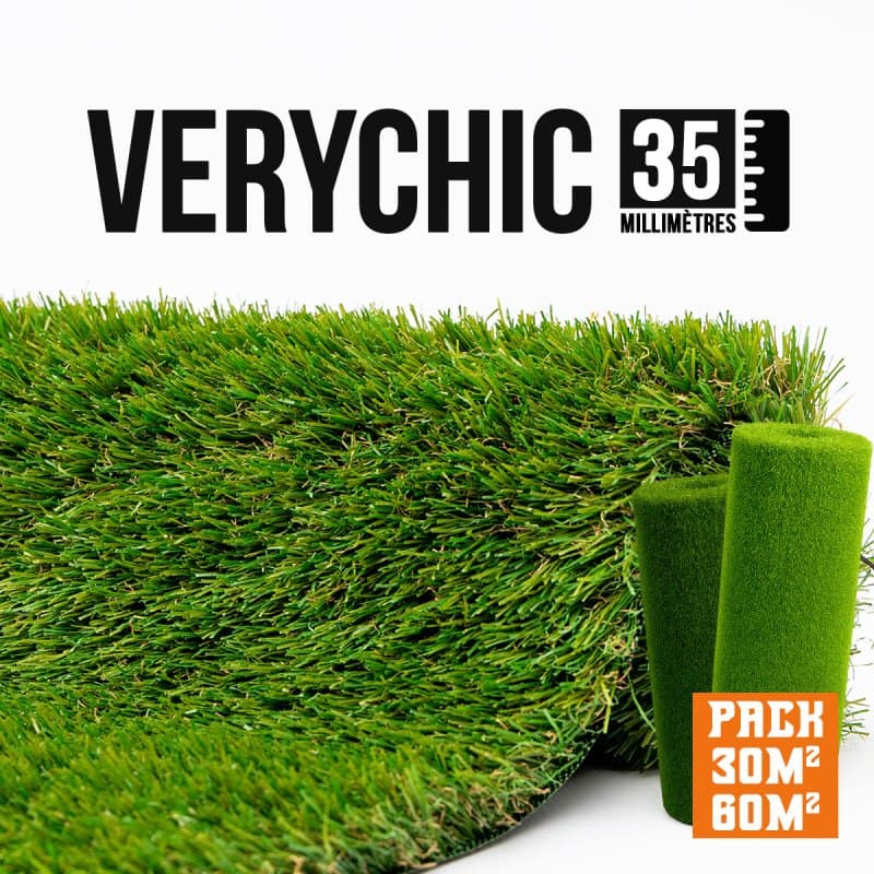 Very Chic 2026 kit 30m² // 12€/m² 35mm Gazon Synthétique